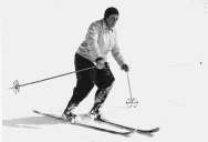 Erna Low skiing (1950s)